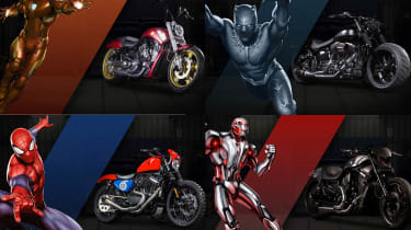 Harley-Davidson设计了27个定制摩托车，适用于Marvel Super Heroes