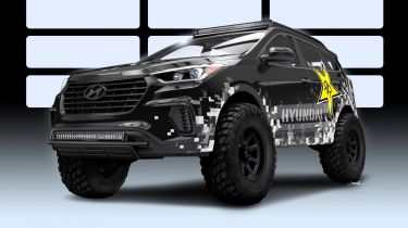 Hardcore Hyundai Santa Fe Blasts进入2016年SEMA展