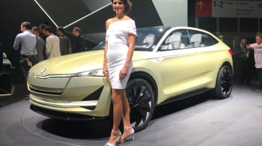 Skoda Vision E概念在法兰克福电机展上展示