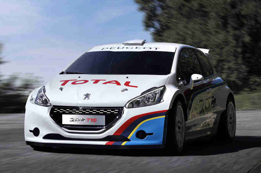 SébastienLoeb驾驶Peugeot 208 T16在Pikes Peak