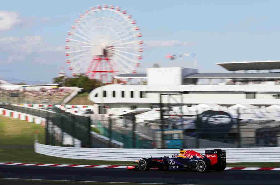 Sebastian Vettel在日本赢得胜利的F1冠军