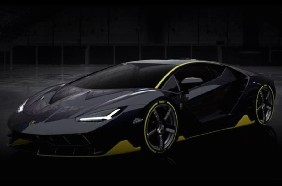 Lamborghini Centenario  - 造型在日内瓦电机展之前透露