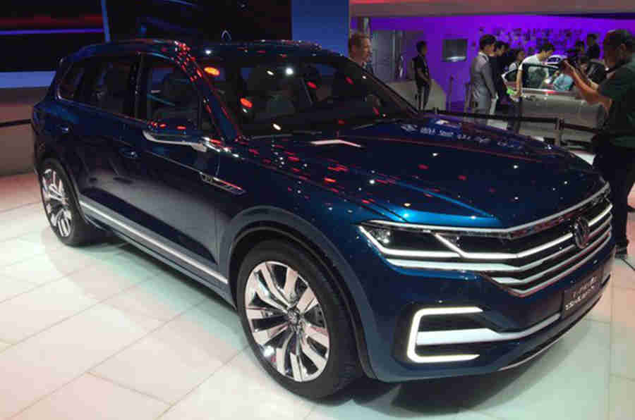 Volkswagen T-Prime Concept GTE在北京电机展上揭示了下一个Touareg