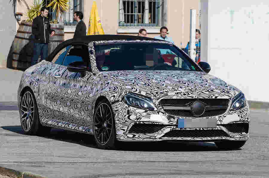 2016 Mercedes-AMG C63 Cabriolet Spied测试