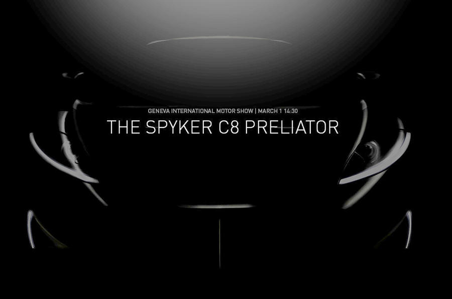 SPYKER C8预升降机在日内瓦电机展会上提前戏弄