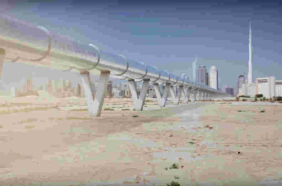 视频中描绘的HyperLoop一个系统