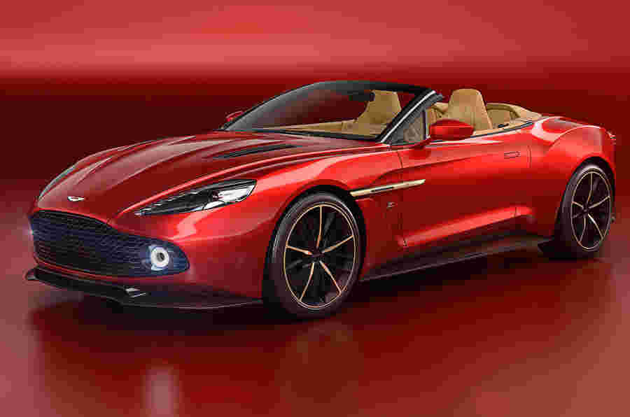 阿斯顿马丁vanquish zagato volante在鹅卵石海滩透露