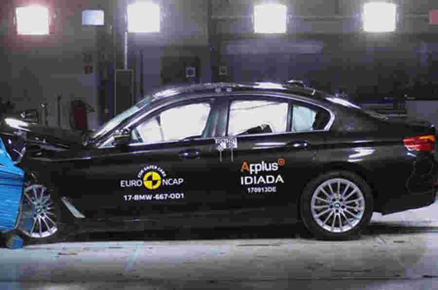 最新的宝马5系由欧元NCAP颁发的五颗星
