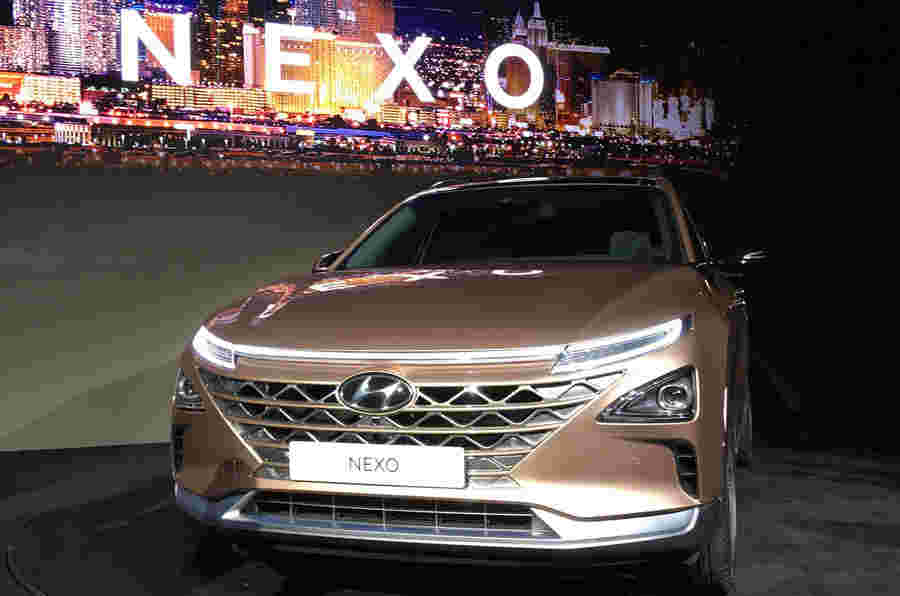 现代Nexo氢气燃料电池供电SUV在CES露出