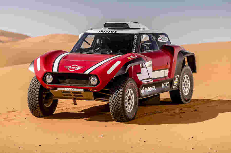迷你John Cooper Works Works Targets Dakar Rally赢得后驱动布局
