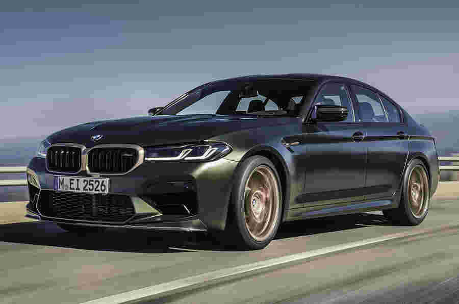 新的2021 BMW M5 CS设置节奏和电源的记录